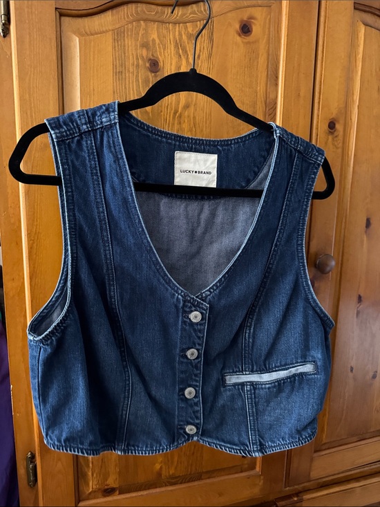 Lucky Brand Jackets & Blazers - Lucky Brand Indigo Denim Button-Front Vest